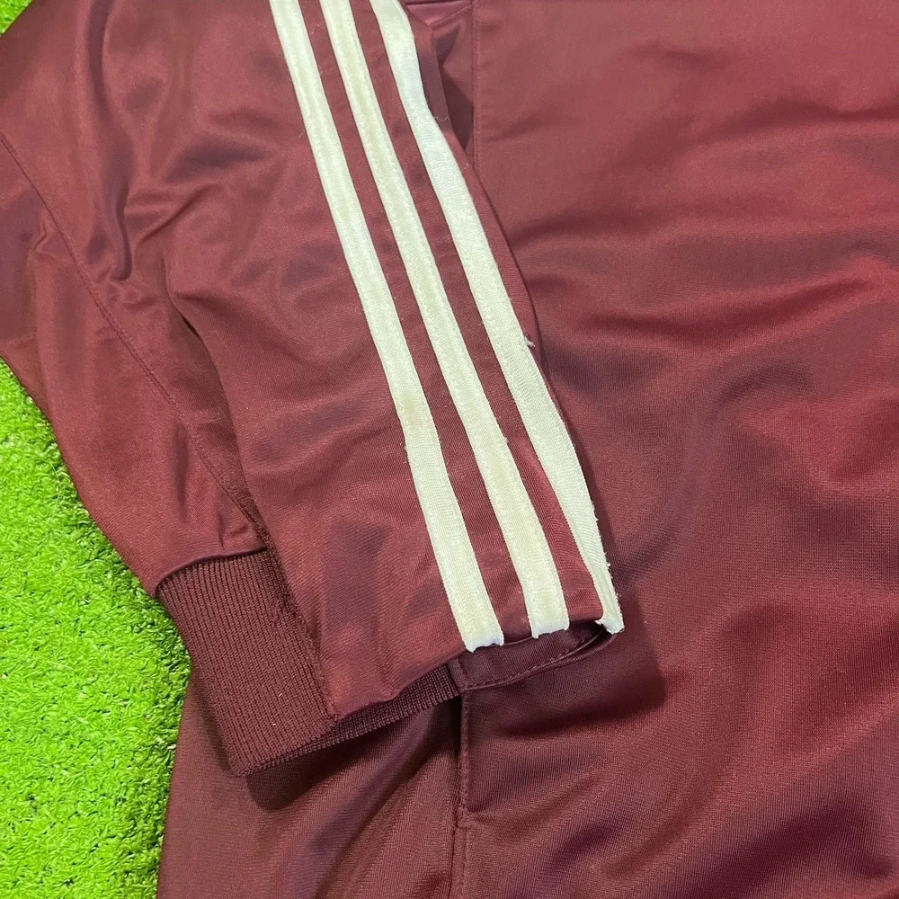 Texas A&M Team Issue Jacket XL Adida Aggie Football Maroon Track Jacket Wont Zip